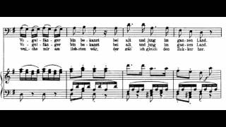 Der Vogelfänger bin ich ja Die Zauberflöte  WA Mozart Score Animation [upl. by Koziel]