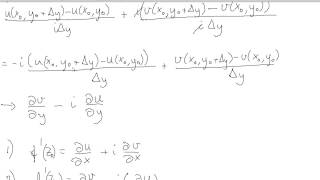 w101 Cauchy Riemann equations [upl. by Corinna15]