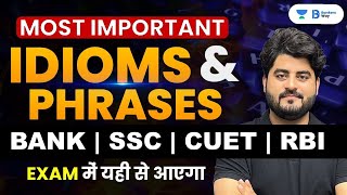 Most Important Idioms and Phrases  SBI PO 2023  Vishal Parihar [upl. by Adnawyt750]