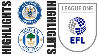 Stockport County vs Wigan Athletic Highlights amp Goals  EFL League One 20242025 [upl. by Clover]