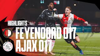 Highlights kampioenswedstrijd Feyenoord O17  Ajax O17  FA 20232024 [upl. by Ameerahs42]