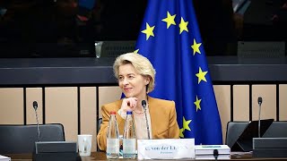 Ursula von der Leyen annonce sa candidature à un second mandat à la tête de la Commission européenne [upl. by Mccutcheon]