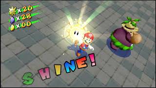 Super Mario Sunshine  Ricco Harbor Blooper Speed Run Secret Shine 1 [upl. by Ahsasal]