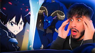 KIRITO VS THE GLEAM EYES  Sword Art Online Episode 9 REACTION [upl. by Akeme]