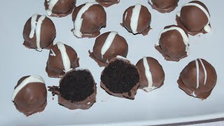 NoBake Oreo Balls Without Cream Cheese  Oreo Truffles [upl. by Buehler681]