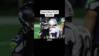 Super Bowl Tickets Through the Years A Quick Evolution 🏈🎟️ superbowl shorts [upl. by Beekman]