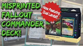 The Most MISPRINTED Commander Deck Ever  Fallout  Magic the Gathering  Miscut [upl. by Domineca640]