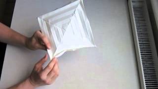 Origami Hyperbolic Parabola Instructions [upl. by Ddot73]