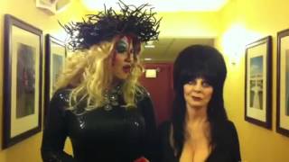 Elvira amp Peaches Christ BehindtheScenes Post Horrorhound  Pre Comikaze [upl. by Drehcir891]