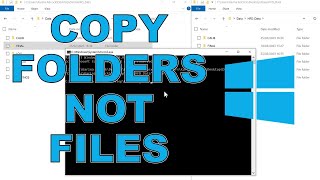 Copy folder structure without files in Windows [upl. by Aseefan]