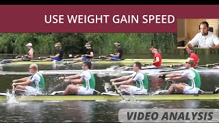 Sweep Rowing Technique How to make this four fast  Dutch WSR Argo Video Analysis [upl. by Namyac]