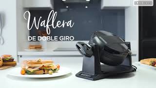 WAFFLERA GIRATORIA DOBLE BLACKDECKER  Falabella Colombia [upl. by Ahtimat]