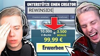 Wenn ich DU WÄRE NUTZ meinen CREATORCODE und KAUF FÜR 100000 VBUCKS SKINS mit AviveHD [upl. by Eduard]