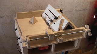 Homemade Table Saw Sledge  Part 4  Jig to build Tetrahedrons and Pyramids [upl. by Gelman269]