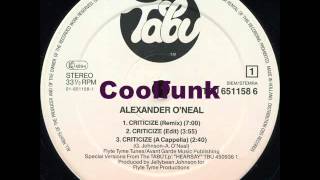 Alexander ONeal  Criticize Special 12quot Remix [upl. by Elokin]