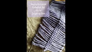 Hairpin Lace II half double crochet วิธีถักแฮร์พินลายที่ 2 [upl. by Jordans]