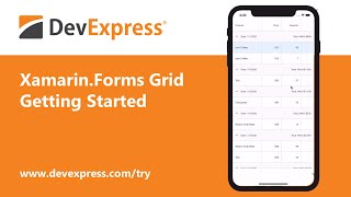 FREE Xamarin Data Grid View Edit Sort Group Filter Aggregate Data amp More Getting Started [upl. by Filide]