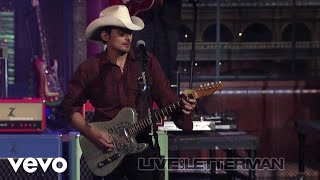 Brad Paisley  Then Live on Letterman [upl. by Kemppe]