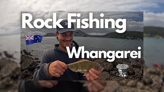 Rocks with Potential  Whangarei Rock Fishing Sesh bingchilling nz [upl. by Ikuy]