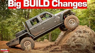 Jeep Gladiator Rubicon Build 45 Rock Krawler Suspension on 40s amp Flat Bed Conversion  Inside Line [upl. by Ydnys980]