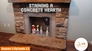 DIY Concrete Hearth Fireplace Amateur Part 2 [upl. by Mcleod]