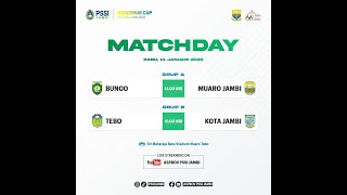 Gubernur Cup Jambi 2023 Grup A 1 BUNGO VS MUARO JAMBI [upl. by Anileuqcaj]