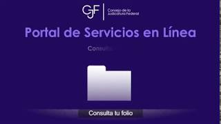 ¿Cómo consultar tu folio de los Servicios en Línea del Poder Judicial de la Federación [upl. by Aliakim]