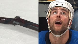 Alex Pietrangelo breaks a pair of sticks on the same shift [upl. by Erdnua]