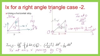 CE11012Ixmoment of inertia for right angle case 2Statics English [upl. by Boarer]