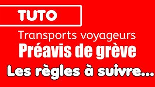 Préavis de grève dans les transports les étapes à respecter [upl. by Bores]