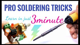 Pro Soldering Tricks amp Tips for Electronic PCB soldering [upl. by Marysa]