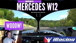 PL iRacing Mercedes W12 pierwsze wrażenia Pierwszy wyścig Najłatwiejszy samochód [upl. by Lebiralc]