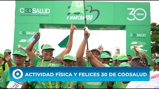 Actividad física en la que participaron 600 adultos mayores por los 30 años de Coosalud [upl. by Nedry521]