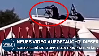 DONALD TRUMP Neues SniperVideo aufgetaucht Dieser Scharfschütze stoppte den Attentäter Crooks [upl. by Sundberg712]