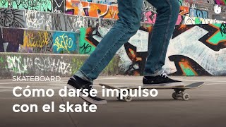 Cómo darse impulso con el patinete  Skateboard [upl. by Terrance]