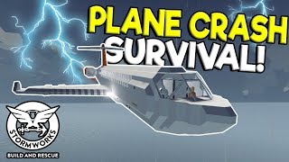 MULTIPLAYER PLANE CRASH SURVIVAL  Stormworks Build and Rescue Gameplay  Sinking Ship Survival [upl. by Bevash]