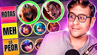 TIER LIST de las MEJORESPEORES pasivas de LEAGUE OF LEGENDS [upl. by Ellened]