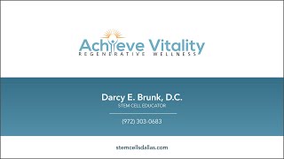 What does stem cell therapy cost  Achieve Vitality in Dallas Tx  Dr Darcy Brunk DC [upl. by Alahcim188]