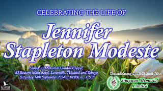 Funeral Service of Jennifer Stapleton Modeste [upl. by Oliva]