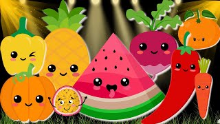 Baby Sensory Video by Hey Bear Sensory Dancing Fruit  Stimulating Veggies Dance Party for Babies [upl. by Mcclees473]