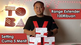 RANGE EXTENDER MERCUSYS MW300RE 100RIBUAN SETTING MUDAH 5 MENIT [upl. by Trelu]