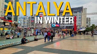 ANTALYA TURKEY IN WINTER 🇹🇷 December January February March 20232024 [upl. by Sset990]