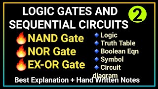 Logic gates and Sequential Circuits2  Computer Science 2 Class 11 CS2HSC Chandraprabhaacademy [upl. by Jude]