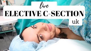 LIVE C SECTION VLOG UK  LIVE CEASAREAN SECTION BIRTH VLOG NHS 2019 [upl. by Collimore]