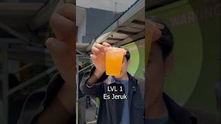 3 Level Es Jeruk orange juice food star review fyp shorts [upl. by Asilrac]