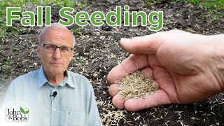 Fall Lawn Care  How To Grow Grass From Seed amp Overseed In Fall [upl. by Malinde]