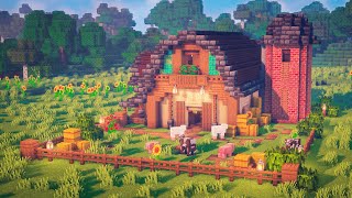 Minecraft  How to Build a Barn [upl. by Ssac642]