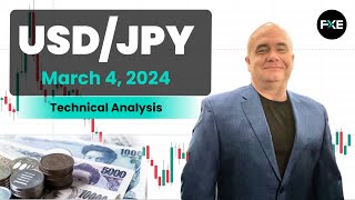 USDJPY Daily Forecast and Technical Analysis for March 04 2024 by Chris Lewis for FX Empire [upl. by Krys]