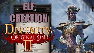 Divinity Original Sin 2  Elf Character Creation [upl. by Everson]