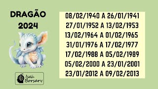 DRAGÃO 2024  HORÓSCOPO CHINÊS  DRAGÃO É A ESTRELA DO ANO [upl. by Allx678]